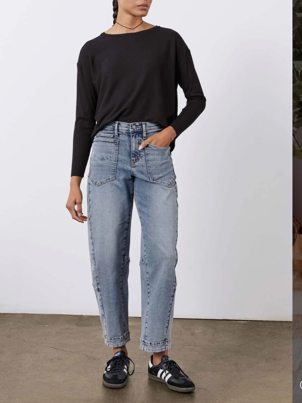 Ruti Slouchy 2.0 Barrel Jeans- Relaxed High Rise - Picture 3 of 11